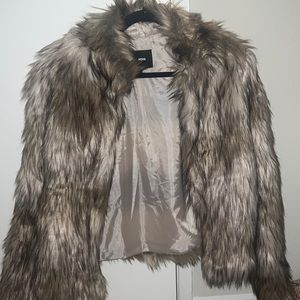 Faux fur jacket